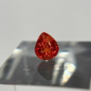 2.15 ct Spessartite Garnet Gem Oval Cut Vivid Orange Jewelry Making Gemstone